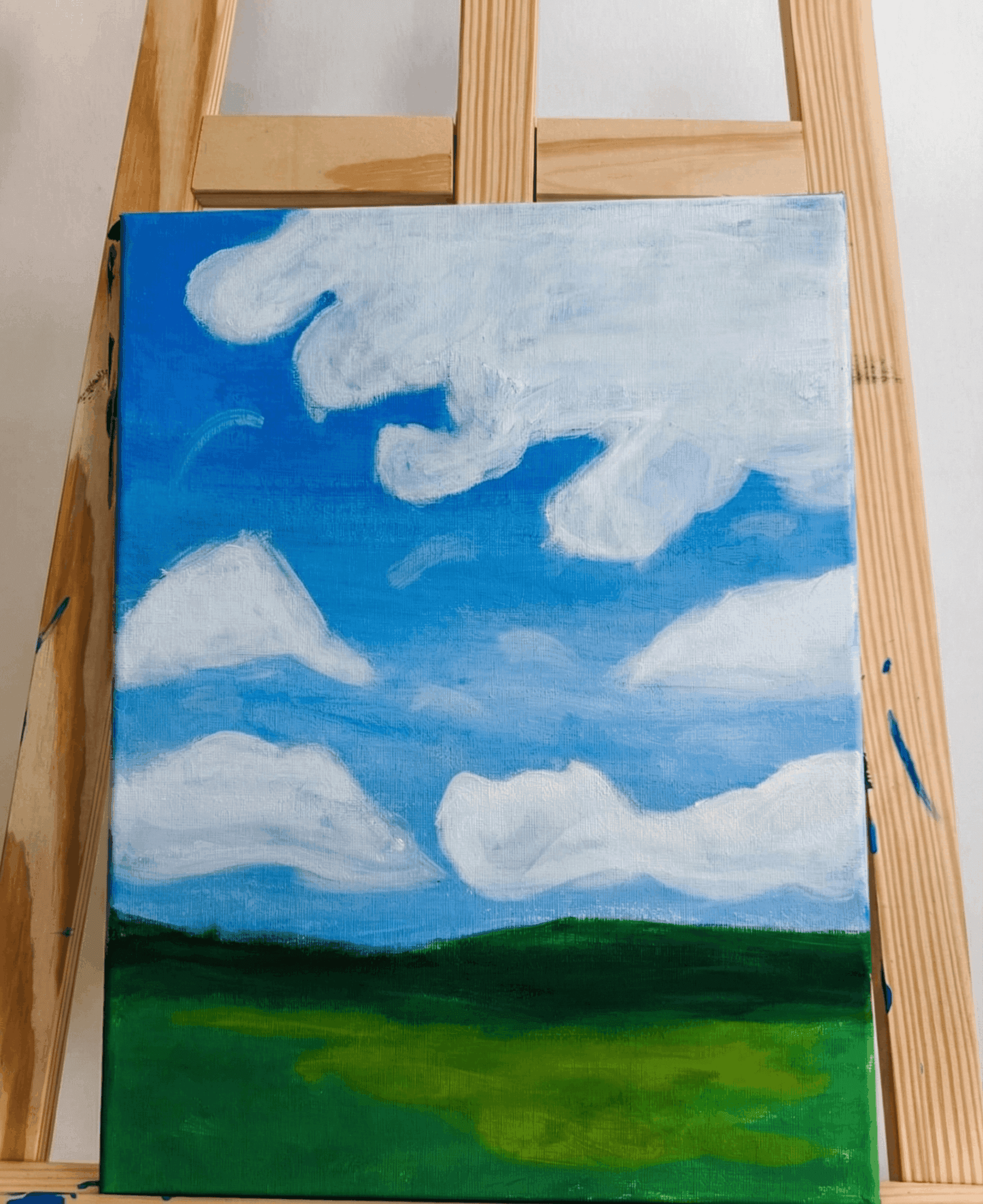 Serene Horizon - artwork created with Acrylic on Canvas