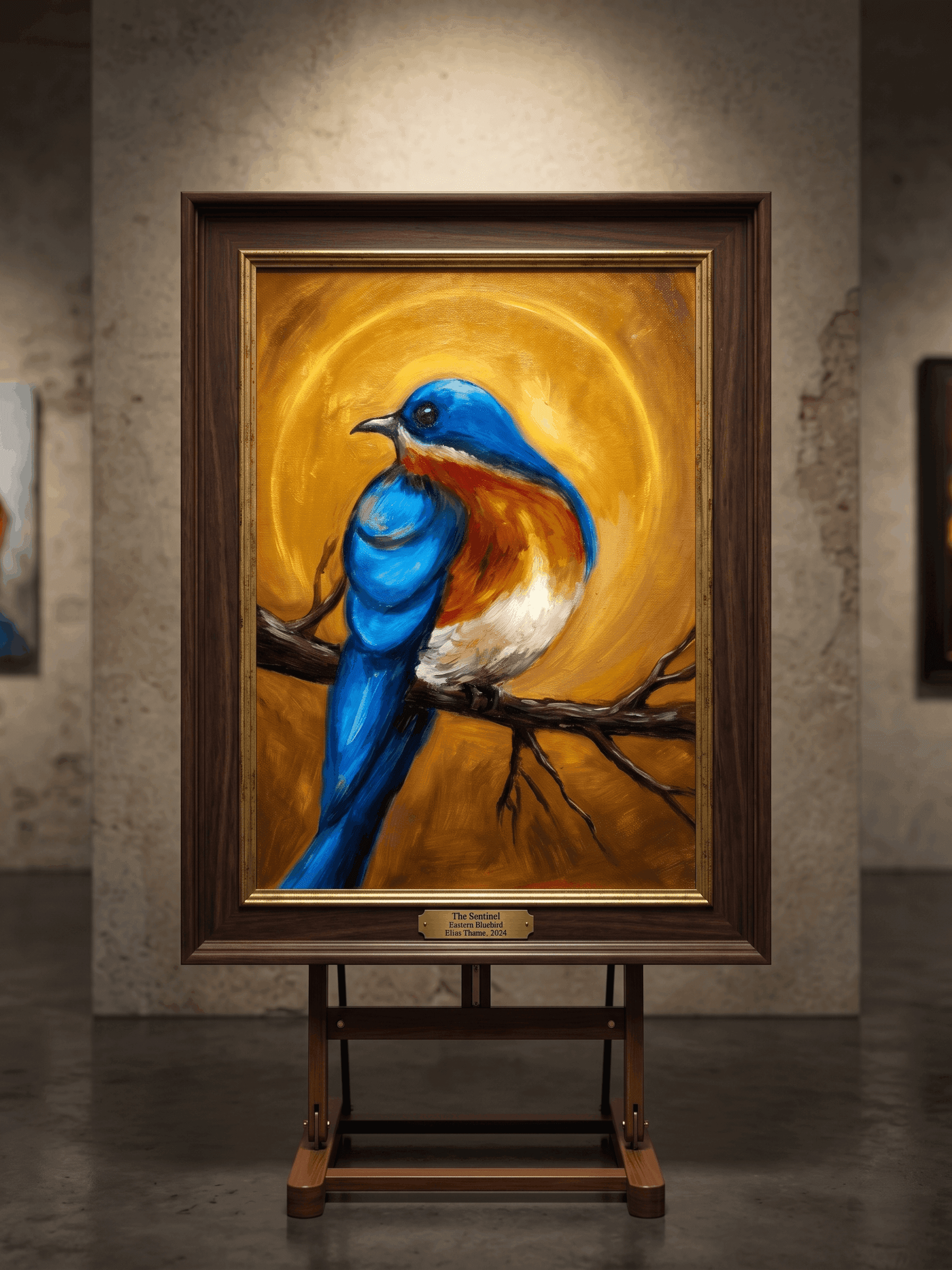 The Sentinel - artwork created with Oil on Canvas