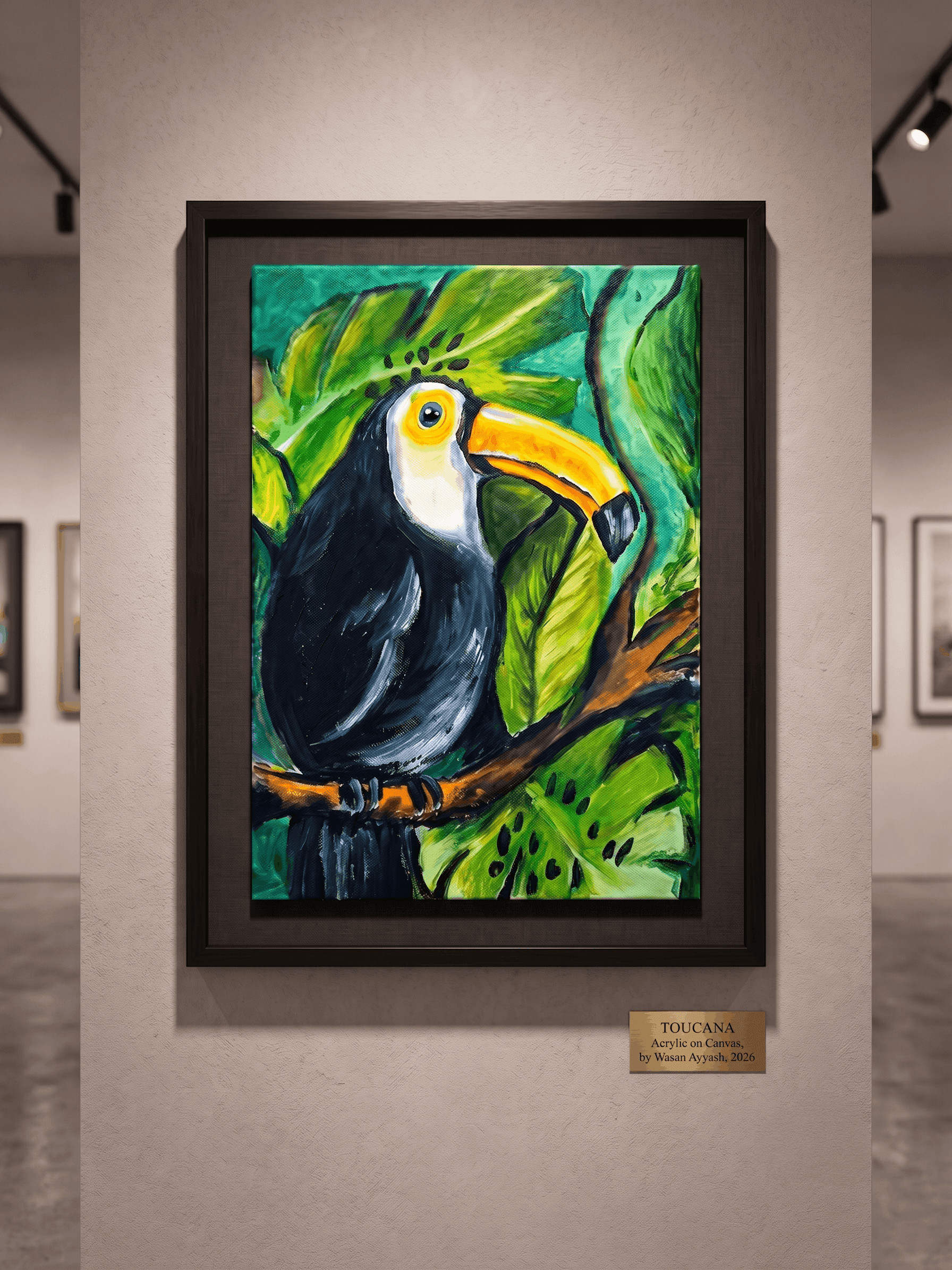Toucana - artwork created with Acrylic on Canvas