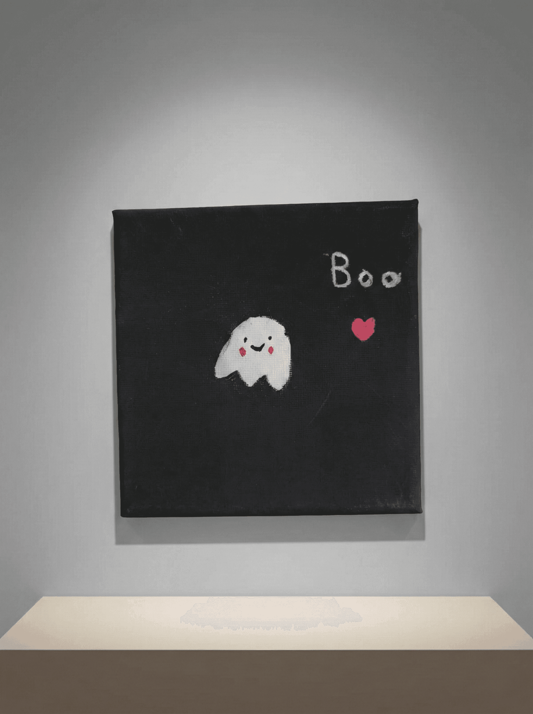 Cute Ghost - artwork created with Acrylic on canvas