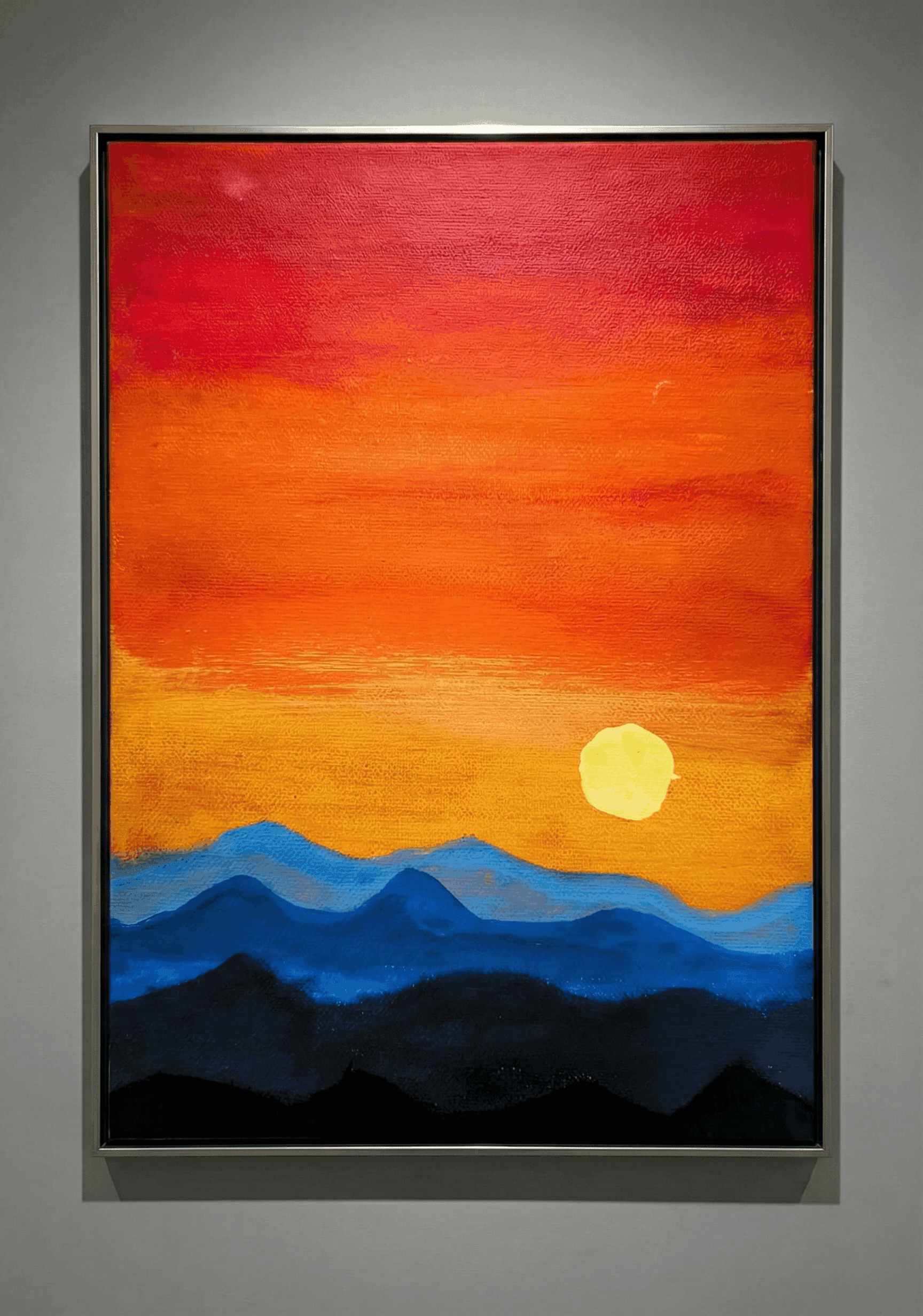Vibrant Horizon - artwork created with Acrylic on Canvas